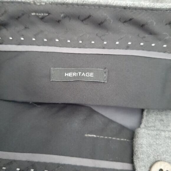 TALBOTS | Heritage Classic Wool Blend Straight Leg Dress Pants Solid Grey 10 P - Picture 10 of 11